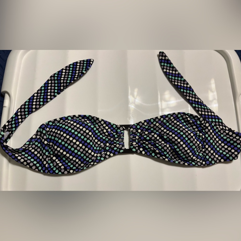 Xhilaration Multicolor Polka Dot Bikini Top